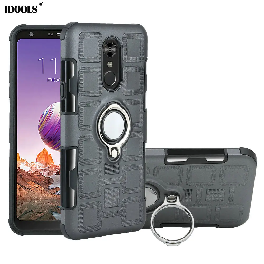 IDOOLS чехол для LG Q stylo 4 стилус Высокое качество Гибридный 2 в 1 ТПУ силиконовый
