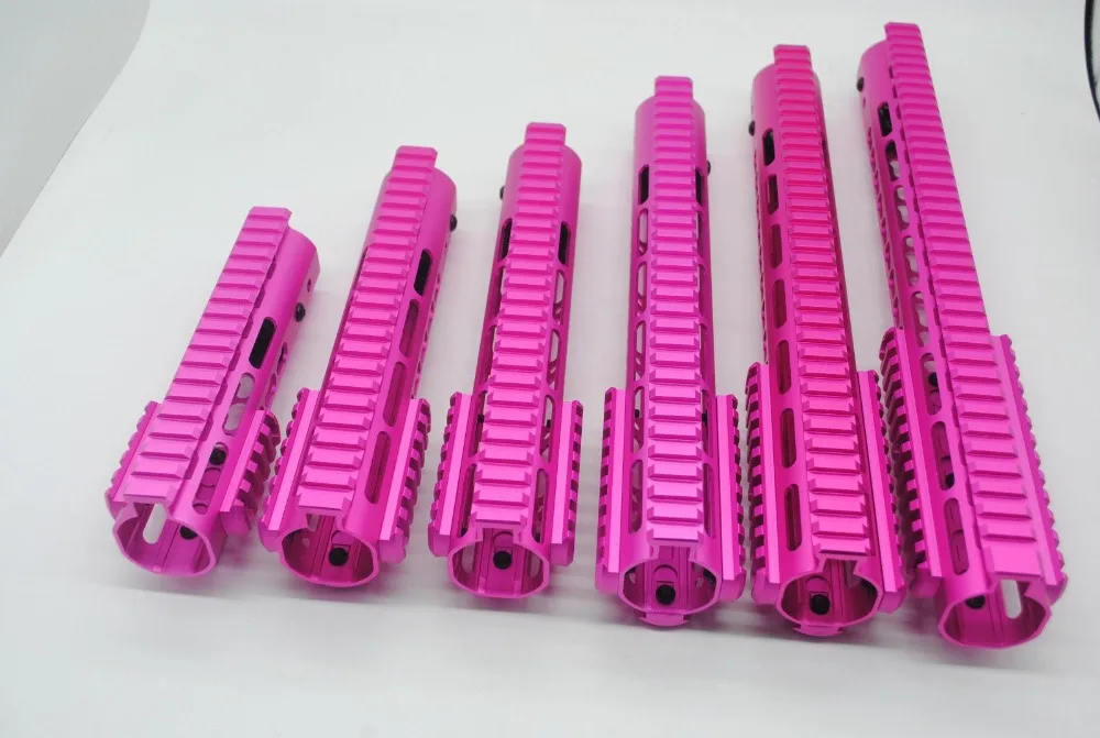 Aplus 7/9/10/12/13.5/15 ''дюймовый Keymod Handguard Free Float Picatinny Rail Mount Section System _pink Anodized|Оптические