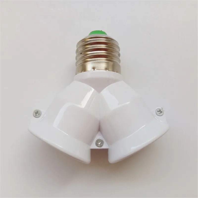 

2 in 1 E27 Lamp Holder e27 Bulb Holder Lamp Socket Splitter Adapter Light Base for LED Bulb