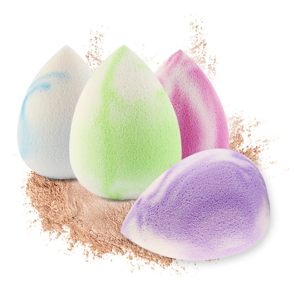 

4Pcs Waterdrop Shape Makeup Powder Puff Cosmetic Beauty Tool Set Soft Sponge Concealor Liquid Cream Foundation Puffs Kit