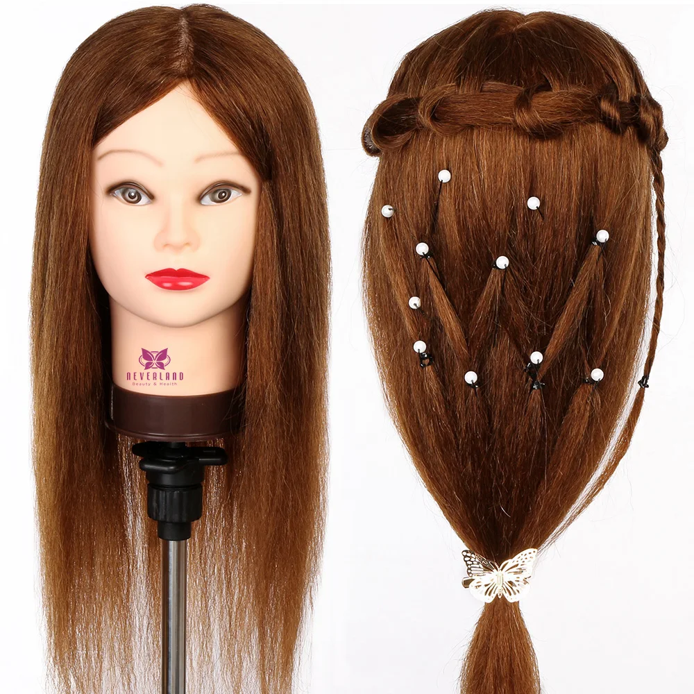 Hair Styling Salon Model 100 Real Hair 20" High Quality Professional