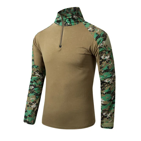 Тактическая камуфляжная футболка, военная форма, военные футболки армии США, грузовые лесные страйкбол, пейнтбол, военная одежда - Цвет: JD