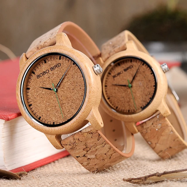 BOBO BIRD Couple Watch Men Bamboo Quartz Wristwatches Wooden Wood Watches for Wo BOBO BIRD Couple Watch Men Bamboo Quartz Wristwatches Wooden Wood Watches for Wo