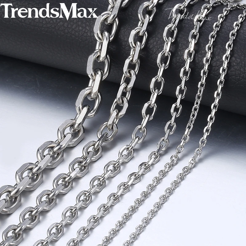 FidgetKute Lot of 10pcs in Bulk Stainless Steel Joint O Link Chain Necklace Women Jewelry 3 mm 32'' for Necklace FidgetKute Lot of 10pcs in Bulk Stainless Steel Joint O Link Chain Necklace Women Jewelry 3 mm 32'' for Necklace