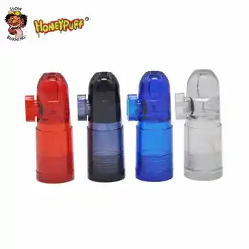 

HONEYPUFF 12PCS Plastic Snuff Dispenser Bullet Rocket Snorter Sunff Sniffer Smoking Pipe