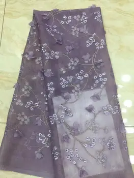 

2019 Latest French Nigerian Laces Fabrics High Quality Tulle African Laces Fabric Wedding African French Tulle Lace(5-19
