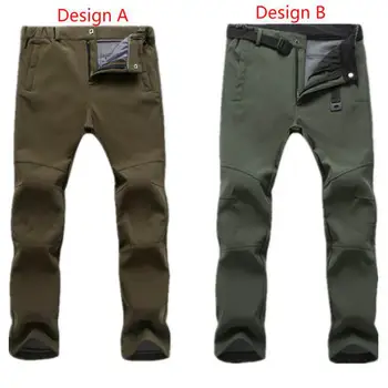 

Waterproof Outdoor Pants Men Women Softshell Hiking Pants Windproof Thermal For Moutaining Camping Ski