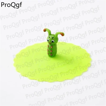 

Prodgf 5Pcs A Set silicon cartoon cup cover