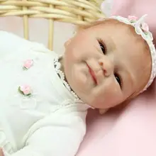 45 см прекрасный ребенок кукла реборн игрушка, лучший подарок на день рождения для ребенка, Высококачественная девочка brinquedos силиконовые реборн младенцы