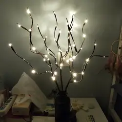 Noel LED Willow светильник-ветка подсветка в виде цветов 20 лампы Merry Рождество аксессуары светодиодный вечерние DIY ремесла новый год сувениры