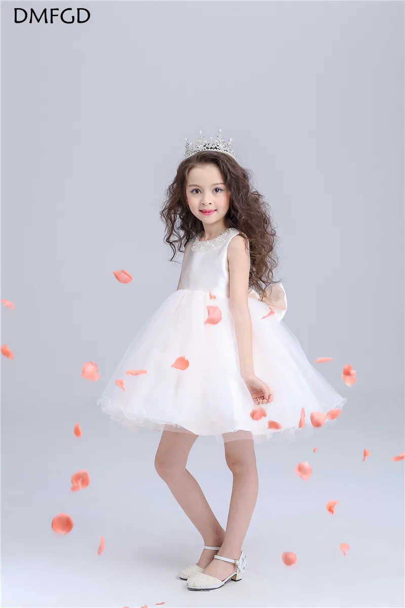 

Maggie new pink Korean children's dress princess dress wedding flower girl wedding dress