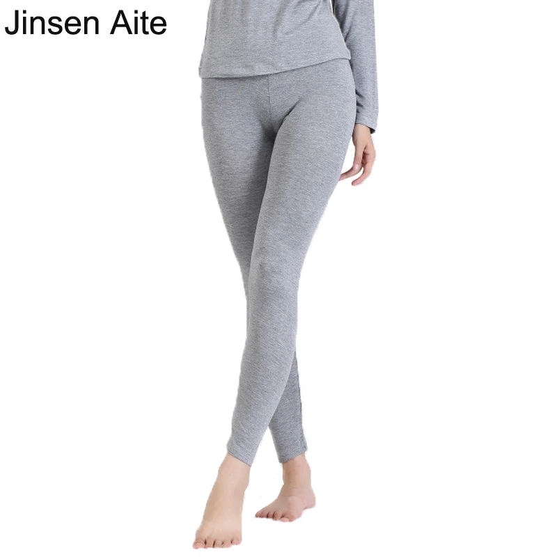Jinsen Aite размера плюс XL-6XL, новинка, зима и осень, модальные кальсоны для женщин, удобные, высокая эластичность, штаны, термобелье, JS13