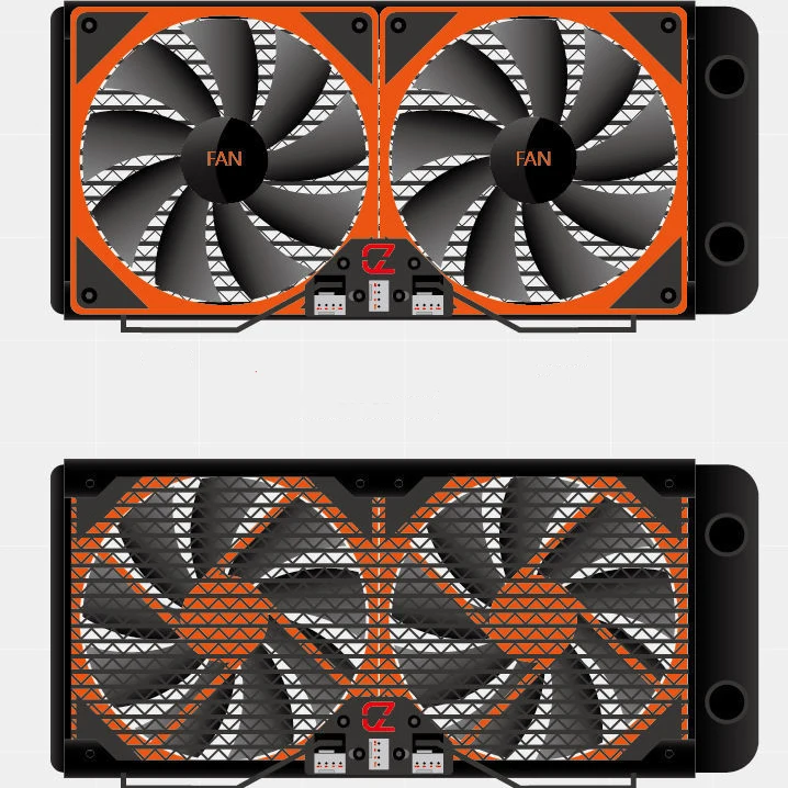 

CZHORDE water cooler radiator fan hub ,spliter support the water cooling water pump FAN DIY