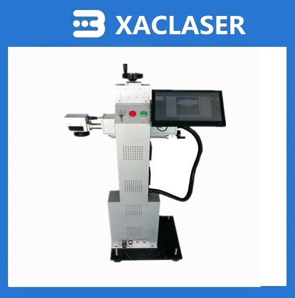 

CO2 laser marking machine online flying type multifunctional applied on factory production line