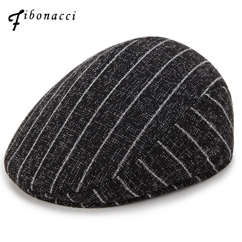 

Fibonacci 2018 New Spring Summer Newsboy Cap Middle Aged and Old Man Vintage Beret Flat Cap Hat