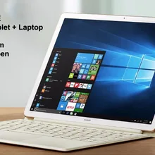 Лучший HUAWEI MateBook E 12 дюймов ноутбук+ планшеты 2-в-1 Тетрадь ПК с Intel Процессор GPU 4 Гб оперативной памяти 128 ГБ 2K HD Дисплей элегантный дизайн