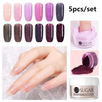 

UR SUGAR Dipping Nail Powder Dust Nail Art Decorations without Lamp Cured 5ml All For Nails Dip Glitter