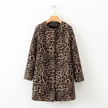 XD75-1518 шерстяное леопардовое пальто в европейском стиле