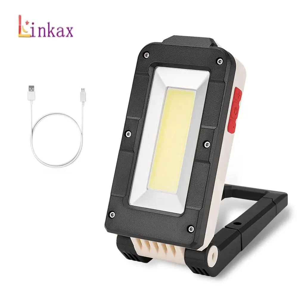 

4 Mode XPE+COB Flashlight Torch USB Rechargeable LED Work Light Portable Magnetic Lanterna Hanging Hook Lamp For Outdoor Camping