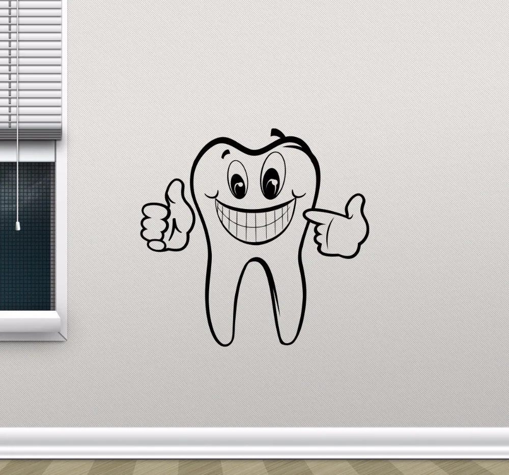 

Home Bathroom Stomatology Decorative Dental Care Detachable Wall Mural Dental Applique Dental Care Vinyl Wall Sticker 2YC7