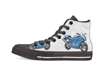

Kawasaki ZR12X motorbike Casual High Top Canvas shoes sneakers For Drop shipping