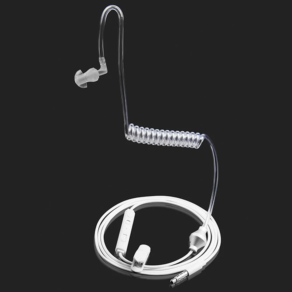 FBI Style Cool In-ear Headset Radiation protection Earphone monitor Earpiece Talkabout Mini Walkie Air duct earbuds JUN12 | Электроника