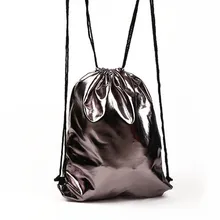 Сумка на шнурке с карманом из искусственной кожи на ремне, однотонная спортивная сумка, маленькие Мини дорожные сумки