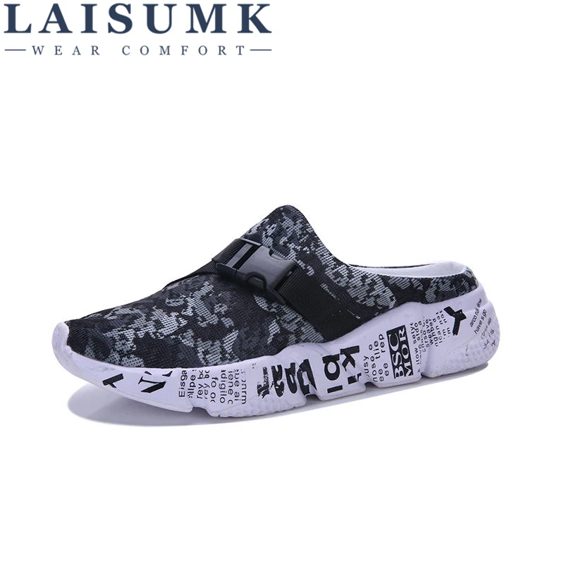 

2019 LAISUMK Summer Slippers Men Cool China Style Men's Sneaker Casual Sandals Skid-proof Camouflage Fashion Beach Shoes