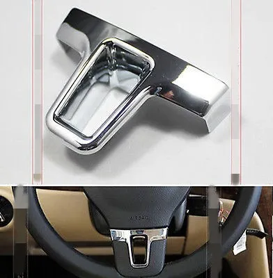

FOR PASSAT B7 2012 2013 TIGUAN TOURAN STEERING WHEEL CHROME INSERT COVER TRIM
