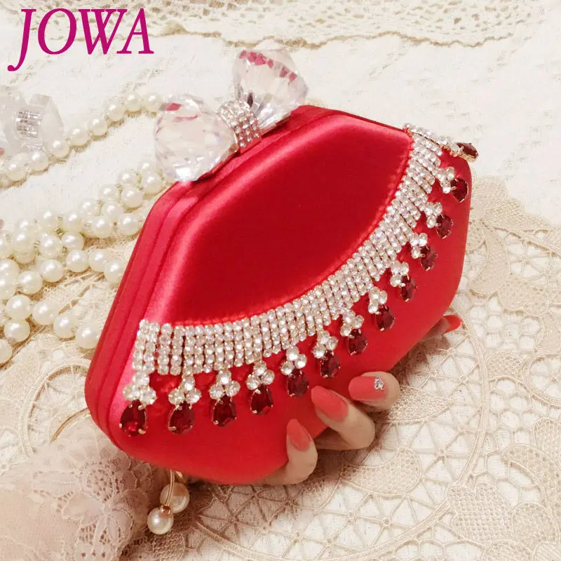 

2019 New Design Evening Party Bag Crystal Dimonds Handbags Wedding Clutch Women Fashion Evening Bags Ladies Night Purse 2 Color