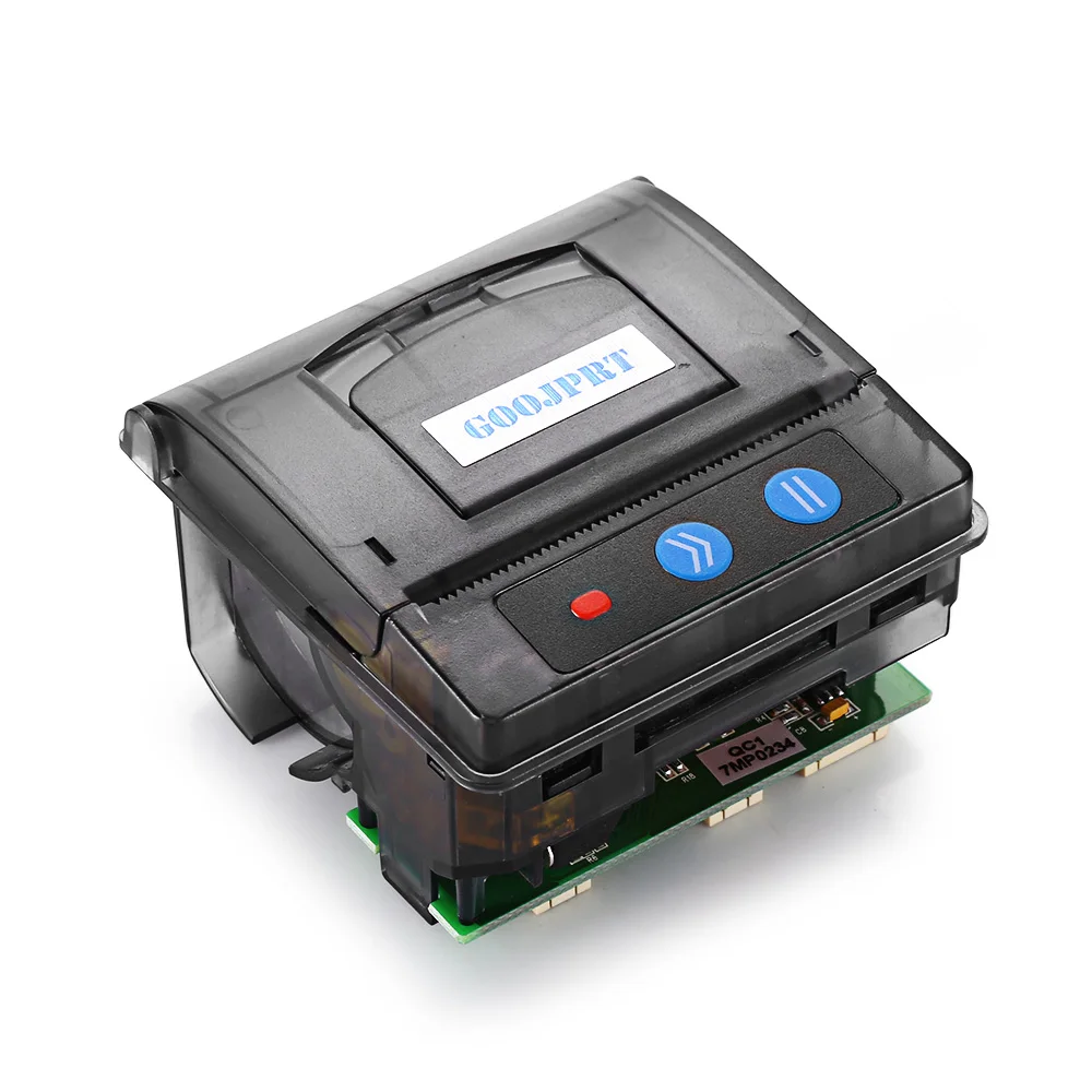 GOOJPRT QR203 58 مللي متر البسيطة جزءا لا يتجزأ مايكرو استلام الباركود الحرارية طابعة RS232/TTL USB لوحة متوافق مع EML203