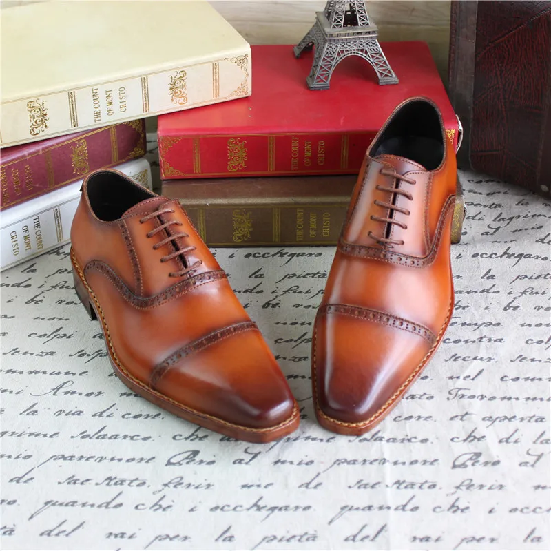 Maloneda Para Marca Novos Marrom Welted Handmade Casamento Genuíno Da De Couro A Sapatos Com Oxfords Dos Homens Goodyear O rrBvx8Z