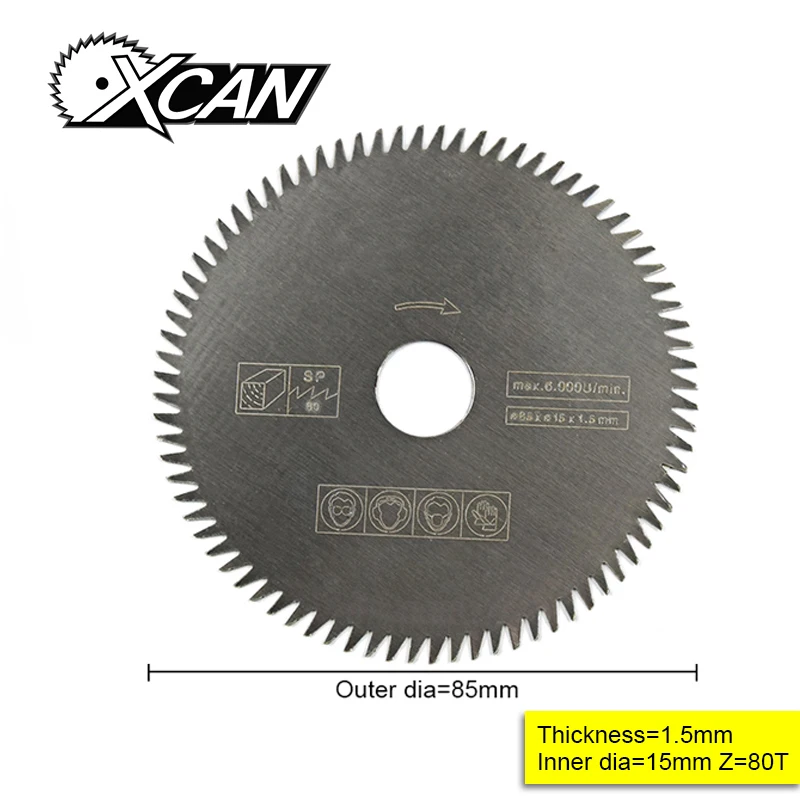 1pcs 85mm electric HSS mini circular saw mini power saw for wood mini power tools 85*15*1.5 80 toot