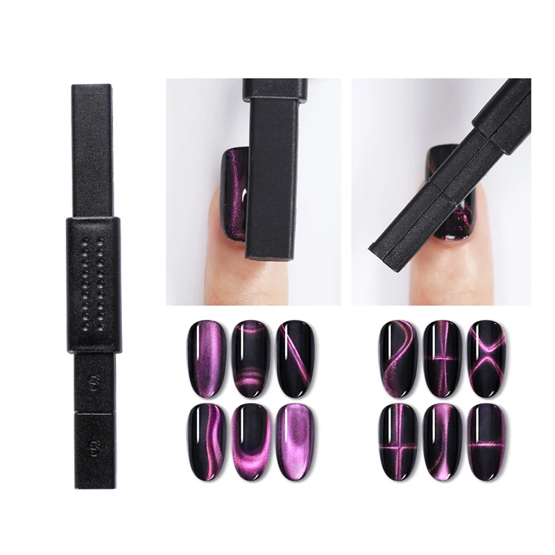 

NEE JOLIE 1pc 3D Cat Eye Nail Art Magnet Stick UV Gel Polish Magnetic Nail Polish UV Lamp for Manicure Gel Varnish Multic Design