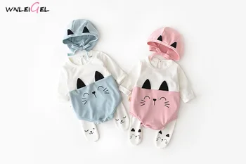 

WLG Baby rompers newborn girl boy spring autumn rompers baby girl clothes kids pink romper