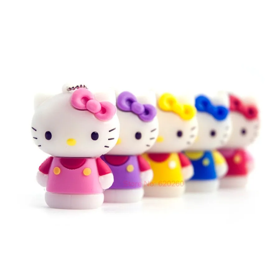 Креативный usb флеш-накопитель 128 ГБ, hello kitty, Usb флеш-накопитель 64 ГБ, флеш-накопитель 64 ГБ, флеш-накопитель 8 ГБ 16 ГБ 32 ГБ, мультяшный U диск, карта памяти