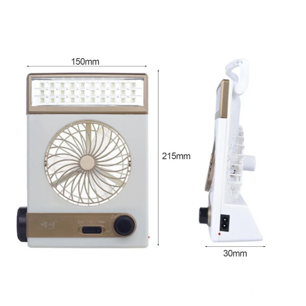 Перезаряжаемые солнечной энергией многофункциональный вентилятор охлаждения и СВЕТОДИОДНЫЙ Фонарь Палатка охладитель лампы мини