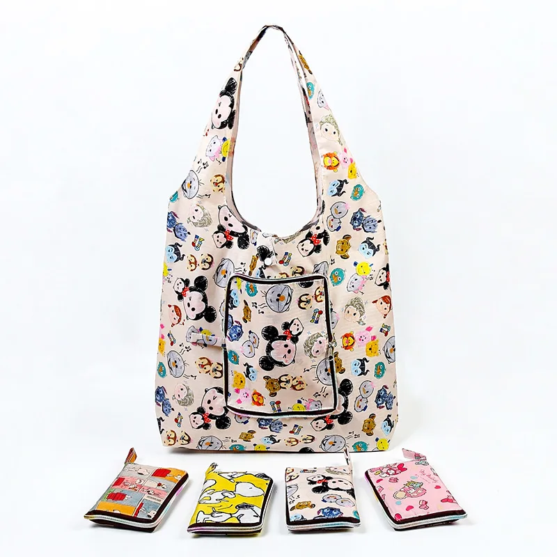 

IVYYE 1PCS Kumamon gudetama Fashion Anime Portable Shopping Bag Reusable Tote Foldable Handbags Pouch Storage Bags NEW