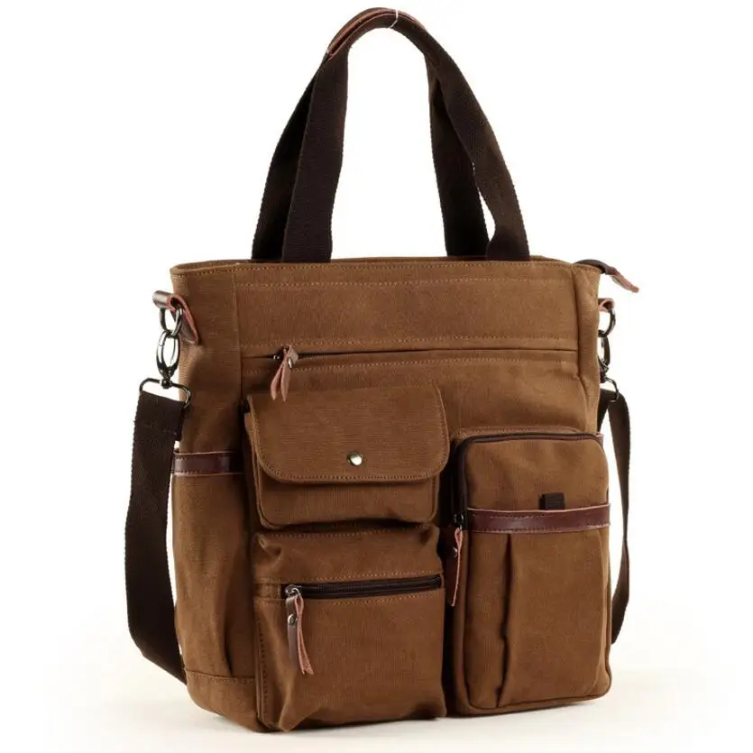 

KUJING Men's Handbags Fashion Men Business Canvas Bag Men Vertical Casual Shoulder Slanting Bag Hot Sale Luxury Canvas Men's Bag