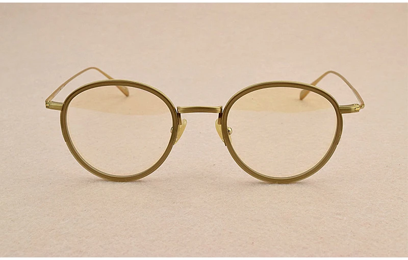 Новые круглые очки оправа для компьютерных очков Ретро близорукость прозрачные оправы для очков мужские и женские титановые оправы для очков