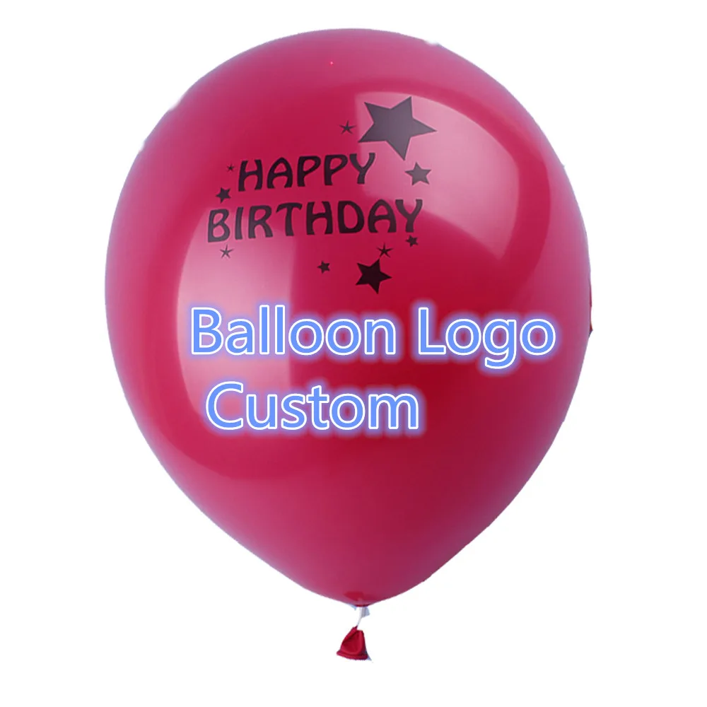 10 inches 100pcs/lot custom balloons logo balloon printing for event