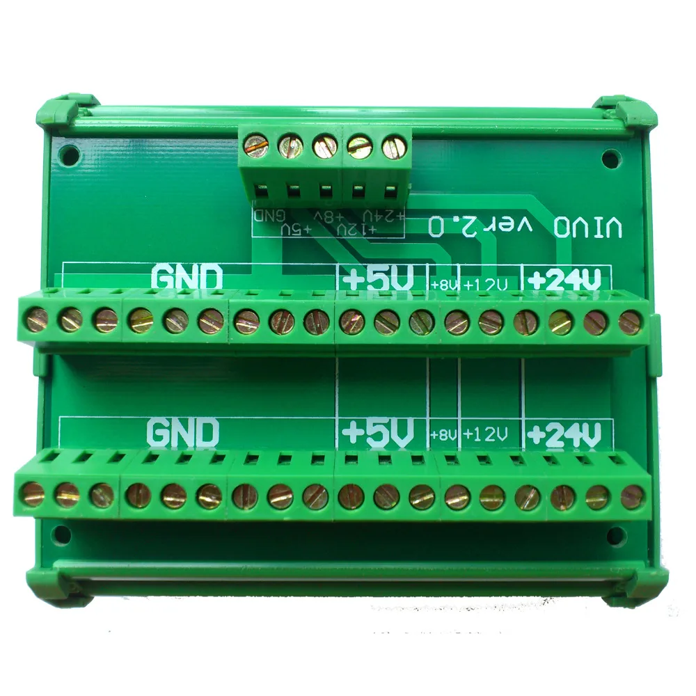 

DC 24V 8V 12V 5V Power Supply Wiring Distribution Terminal Blocks Splitter Board