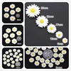 9mm/13mm/22mm/26mm white daisy flower resin flatback cabochon DIY jewelry phone decoration ► Photo 1/6
