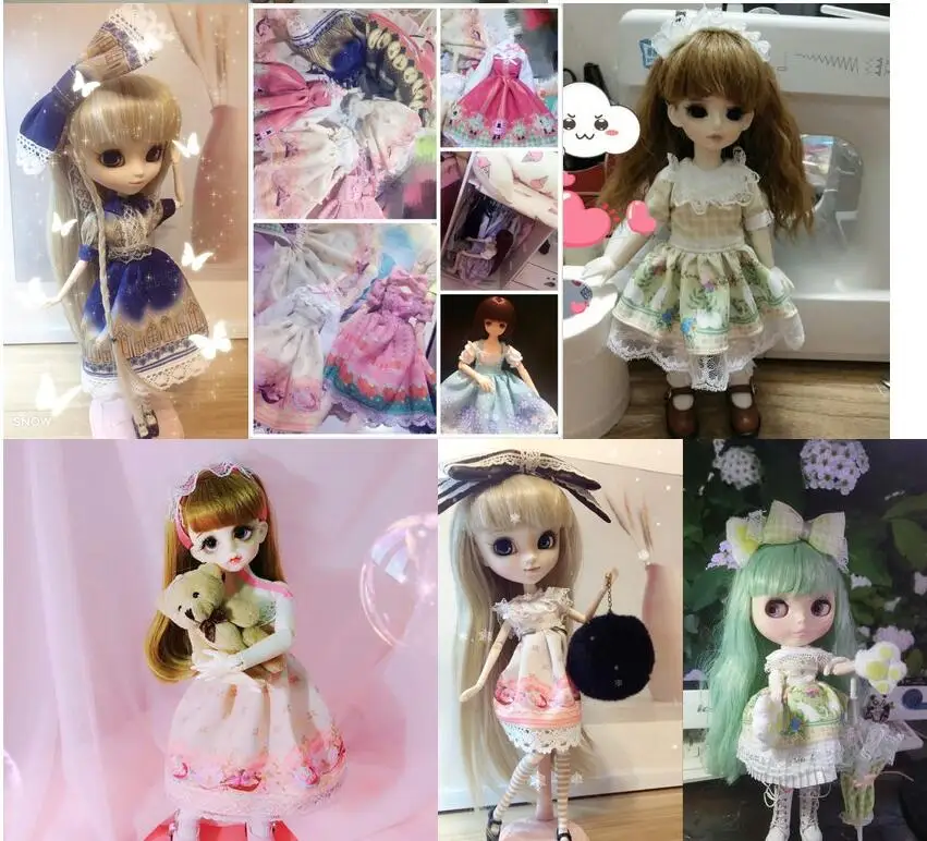 diy Одежда для кукол ручной работы материал посылка аксессуары для кукол Blyth bjd licca Pullip Рождественский подарок игрушки