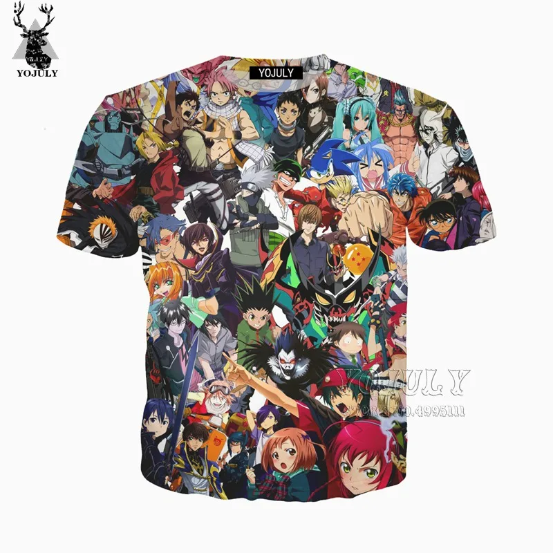 

YOJULY 3D Print Unisex Anime Gon Kakashi Zoro Hatsune Miku Casual T-shirt/Sweatshirt/Hooded hoodies/Jacket Zipper Coat A358