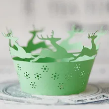 Детское кружевное платье Рождественская Форма для кексов бумажный мини-кексы чашки торт на день рождения душ вечерние выпечки чашки обертка