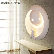 

Creative cartoon wall lamp boy girl bedroom children's room decorative wall lamp eye protection LED lamp free shipping