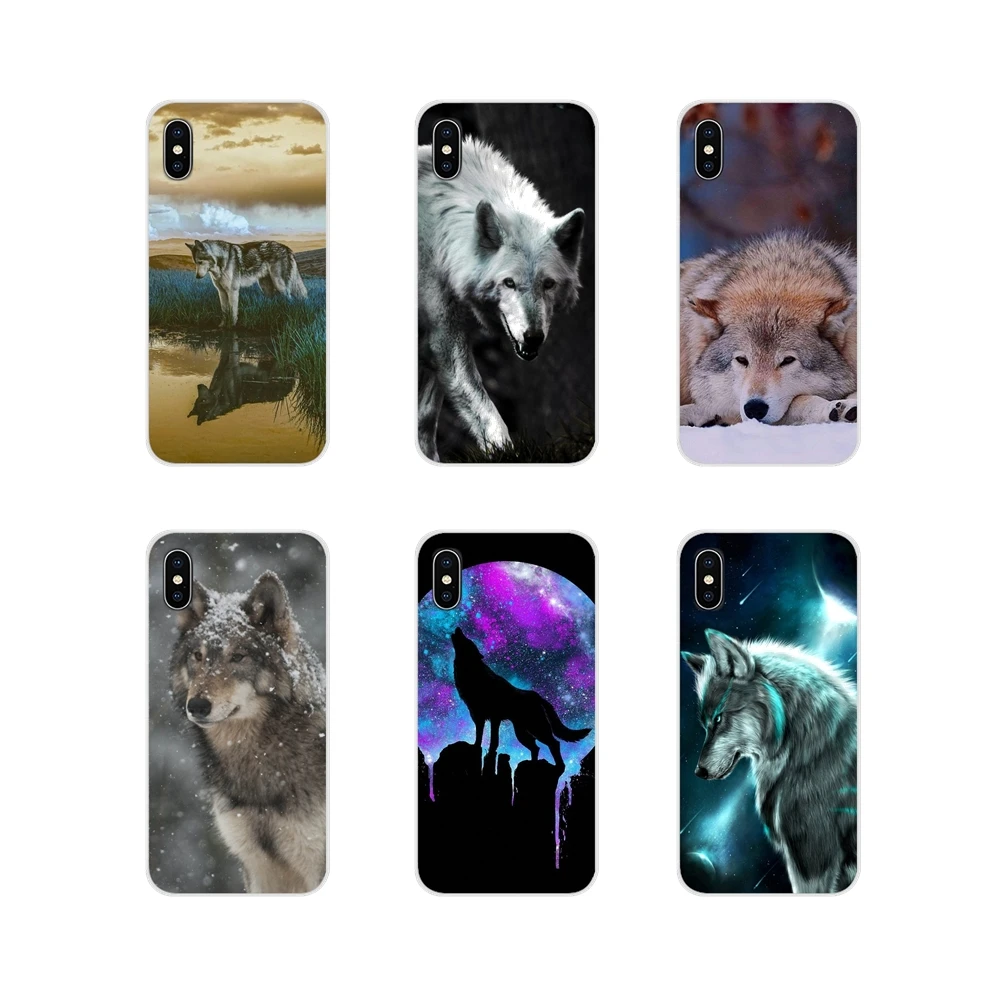 

For Huawei G7 G8 P7 P8 P9 P10 P20 P30 Lite Mini Pro P Smart Plus 2017 2018 2019 Silicone Shell Cases Winter Lone Reflection Wolf
