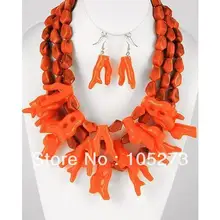 Новинка; ; Коренастый берег Поднимите Оранжевый Коралловый риф 18-21 ''Цепочки и ожерелья 925 Серебряный Длинные висячие серьги Одежда высшего качества