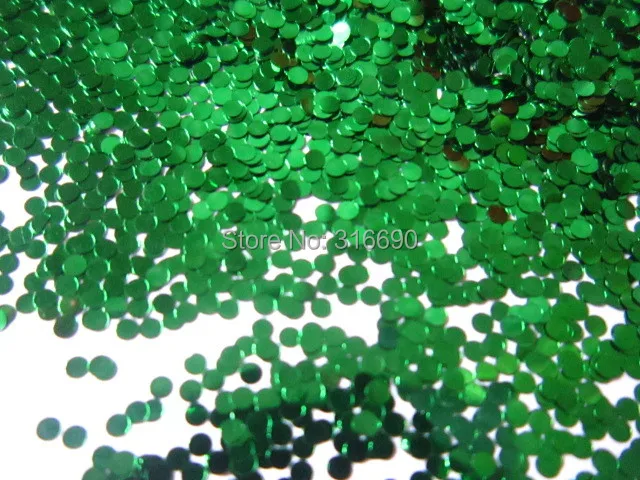 1 мм зеленый круглый растворителям блеск